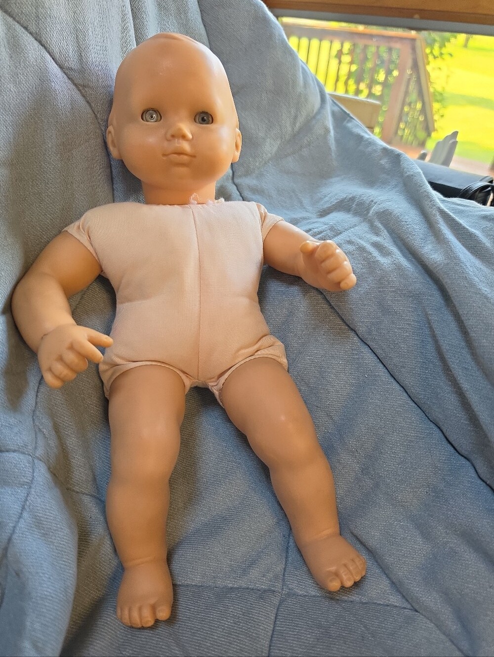 Pleasant Company Vintage 15" Bitty Baby Gray/Blue Eye Blonde